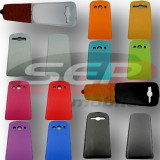 Toc piele FlipCase DELUXE Samsung Galaxy E5, Alt model telefon Samsung, Negru