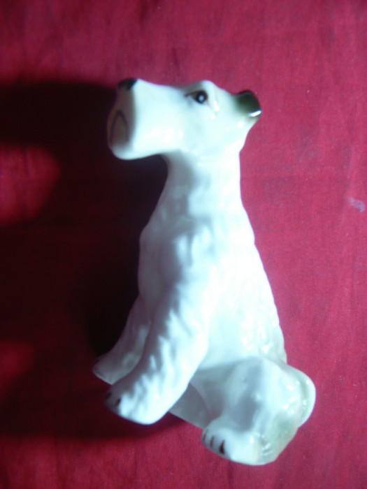 Bibelou portelan - Catel- Terrier , h= 8,5 cm