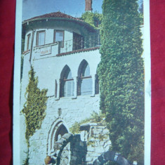 Ilustrata color Calimanesti cu 40 bani marca fixa albastra ,circulat 1956