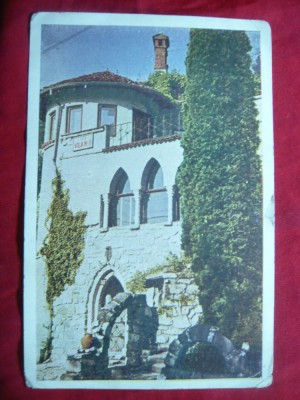 Ilustrata color Calimanesti cu 40 bani marca fixa albastra ,circulat 1956 foto