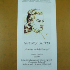Ghenea Silvia pictura grafica expozitie 2004 Dunarea simbolul Europei