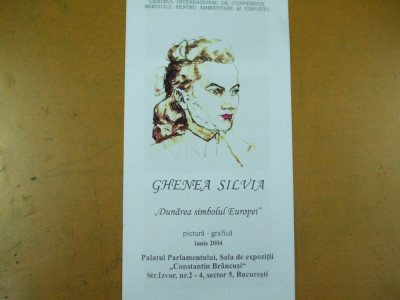 Ghenea Silvia pictura grafica expozitie 2004 Dunarea simbolul Europei foto