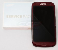 LCD+Touchscreen Samsung Galaxy S III I9300 RED cu rama original