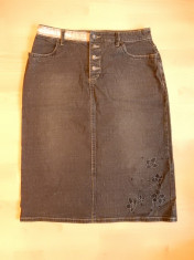 Fusta blugi Esprit Jeans: marime 40, vezi dim.; 2% elastan; impecabila, ca noua foto