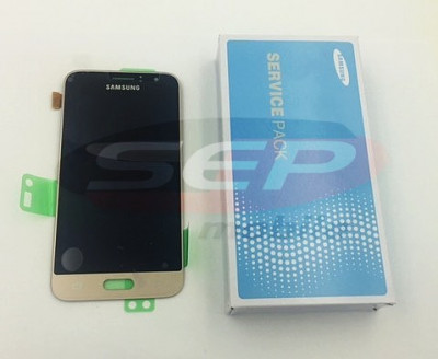 LCD+Touchscreen Samsung Galaxy J1 (2016) /J120 gold original foto