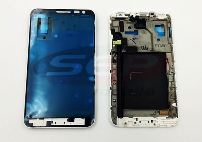 Rama Geam / LCD Samsung Galaxy Note N7000 WHITE originala foto