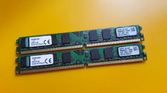 Kit 4GB DDR2 Desktop,2x2GB,Kingston Slim(Low Profile),800Mhz,PC2-6400,CL6 foto