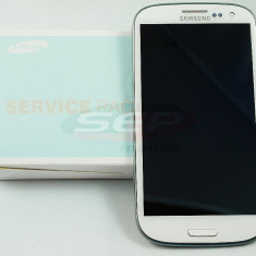 LCD+Touchscreen Samsung Galaxy S III I9300 WHITE cu Rama original