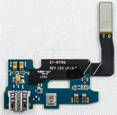 Banda cu conector incarcare si microfon Samsung Galaxy Note II N7100 Original foto