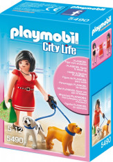 Playmobil City Life, Doamna cu cateii foto