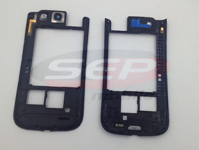 Carcasa mijloc Samsung Galaxy S III I9300 BLACK original foto