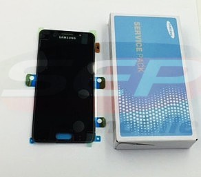 Display Samsung Galaxy A3 A310f negru ecran cu touchscreen original foto