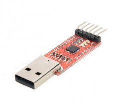 Adaptor convertor USB Serial CP2102 to TTL UART 3.3V sau 5V + 6 fire F-F foto