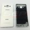 Carcasa mijloc + Capac baterie Samsung Galaxy A5 / A500F WHITE originala