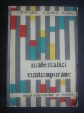 V. STEFANESCU, M. ENACHE, T. POPA - MATEMATICI CONTEMPORANE