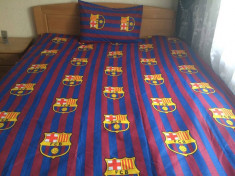 Lenjerii de pat copii FC Barcelona 140x210 foto