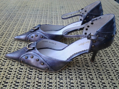 Carolina Silver | pantofi dama mar. 39 | 25 cm foto