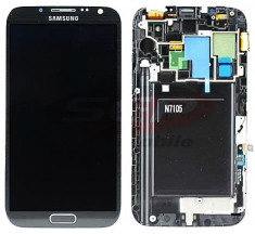 LCD+Touchscreen Samsung Galaxy Note II GT-N7105/N7105 LTE GREY original foto