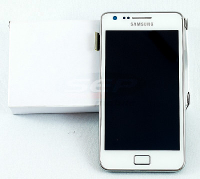 LCD+Touchscreen Samsung Galaxy S II Plus I9105 WHITE cu rama original foto