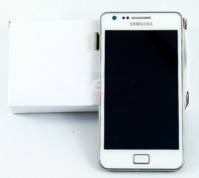 LCD+Touchscreen Samsung Galaxy S II Plus I9105 WHITE cu rama original