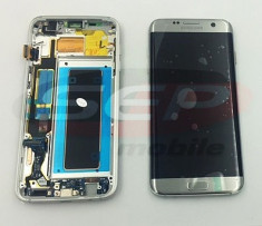 LCD+Touchscreen Samsung Galaxy S7 edge / SM-G935 SILVER original foto