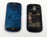 Carcasa mijloc completa Samsung Galaxy S III mini i8190 BLUE original