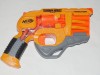 Pistol Nerf Doomlands Persuader, 4 Tevi, Hasbro, Actiune Manuala. Jucarie Baieti, Colectie