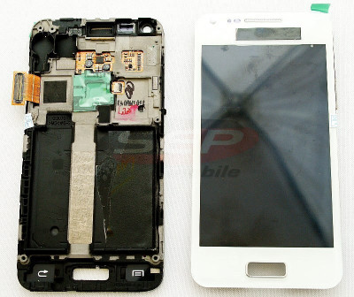 LCD+Touchscreen fara RAMA Samsung i9070 Galaxy S Advance WHITE original foto