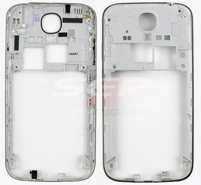 Carcasa mijloc Samsung i9500 Galaxy S4 GRI originala foto