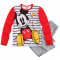 Pijama cu maneca lunga Disney Mickey alb/gri