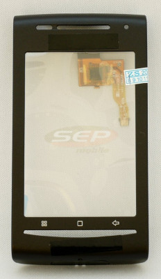 Touchscreen cu Rama Sony Ericsson Xperia X8 BLACK original foto