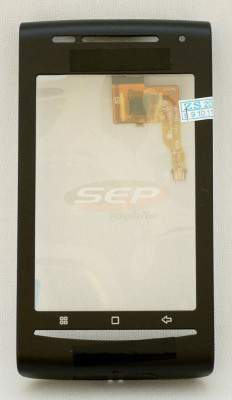 Touchscreen cu Rama Sony Ericsson Xperia X8 BLACK original foto