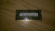 Placuta memorie laptop Samsung ddr3 PC3-10600S 1333 Mhz foto
