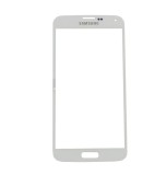 Geam Samsung Galaxy S5 / G900F /S5 Neo WHITE + adeziv special original