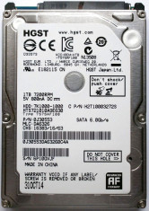 HDD SATA3 Hard disk Laptop 1TB HITACHI HGST 7K1000 7200RPM 32MB , IMPECABIL !!! foto