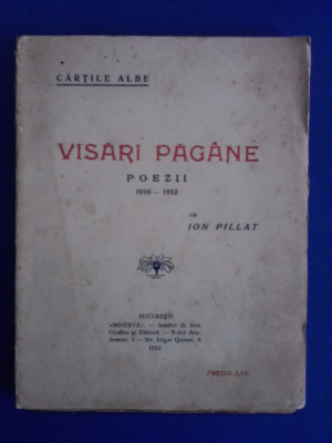 Visari pagane - Ion Pillat 1912 / R3P2S foto