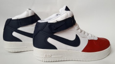 Ghete Nike Barbati Air Force 1 - bleo rosu-model UNISEX foto