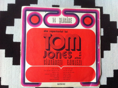 14 SLAGARE DIN REPERTORIUL LUI TOM JONES a. andreescu / a. salajan DISC vinyl lp foto