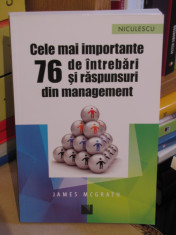 CELE MAI IMPORTANTE 76 DE INTREBARI SI RASPUNSURI DIN MANAGEMENT foto