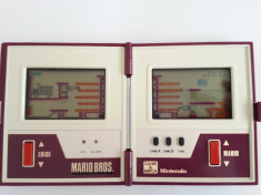 Consola retro 1983 Nintendo Game&amp;amp;Watch MARIO BROS. MW-56 vintage colectie rar foto