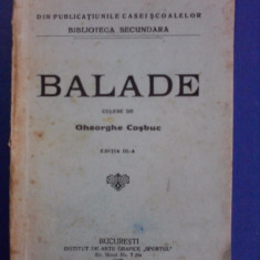 Balade culese de Gheorghe Cosbuc 1926 / R3P2S