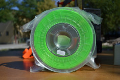 Filament PLA Premium 3D Verde Deschis SemiTransparent 100g foto