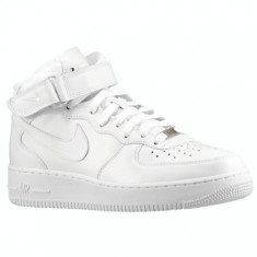 Ghete Nike UNISEX Air Force Alb-piele naturala foto