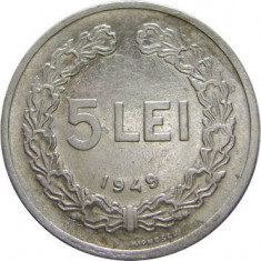 ROMANIA, 5 LEI 1949 * cod 48 foto