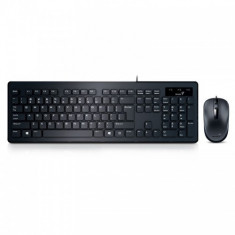 Tastatura Genius Slimstar C130 cu mouse, USB, cu fir, negru foto