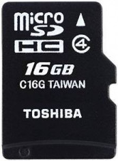 Toshiba Stick THN-M102K0160M2, M102, 16GB, microSD, Cls4 + adapter foto