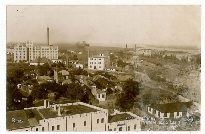 1877 - BRAILA, Panorama - old postcard, real FOTO - unused foto