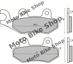 MBS Placute frana fata Kymco Agility/Filly 50/125/150, Cod Produs: 58351OL foto