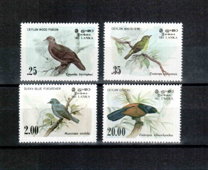 SRI LANKA 1983 &ndash; PASARI, serie MNH, D15