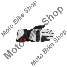 MBS Manusi piele Alpinestars SP-8, negru/alb/rosu, L=10, Cod Produs: 3558313123LAU foto